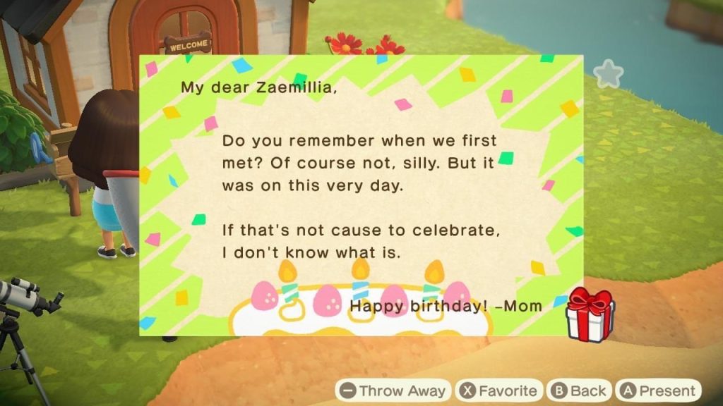 Animal Crossing New Horizons mom