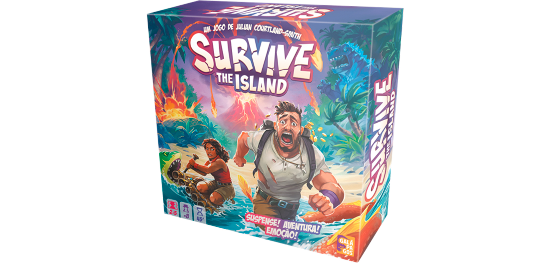 Galápagos lança Survive the Island, board game onde se precisa fugir de uma ilha que está afundando