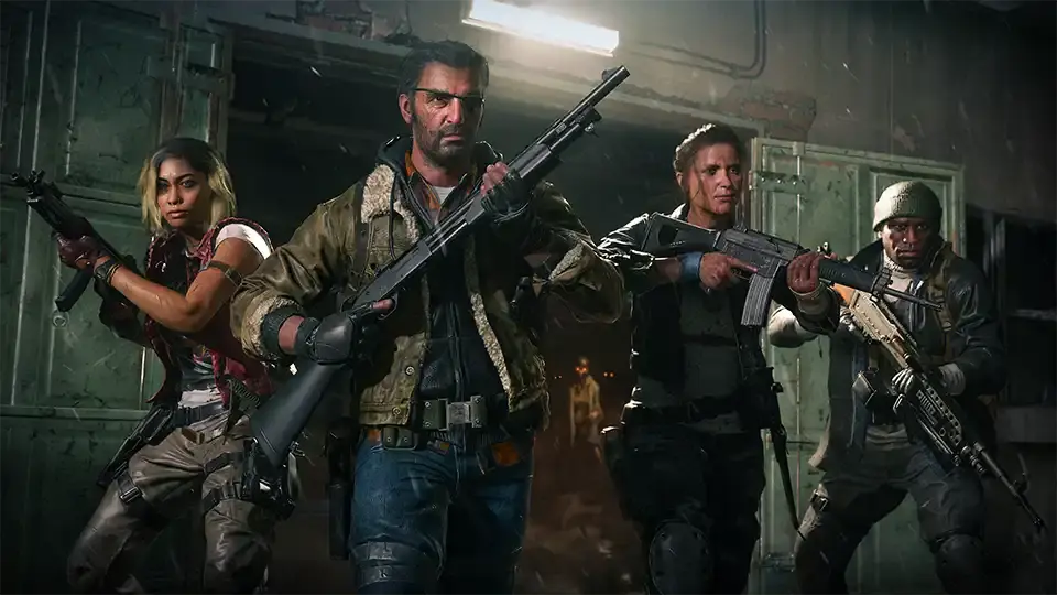 As 4 personagens principais do modo Zombies em Call of Duty Black Ops 6.