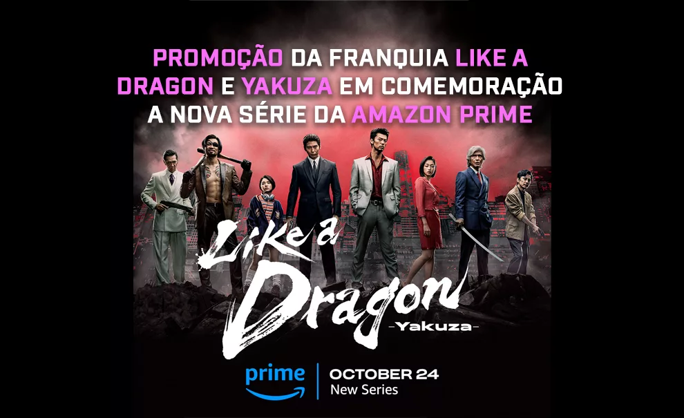 Promoção da franquia Like a Dragon Yakuza e lançamento Kiwami no Nintendo Switch