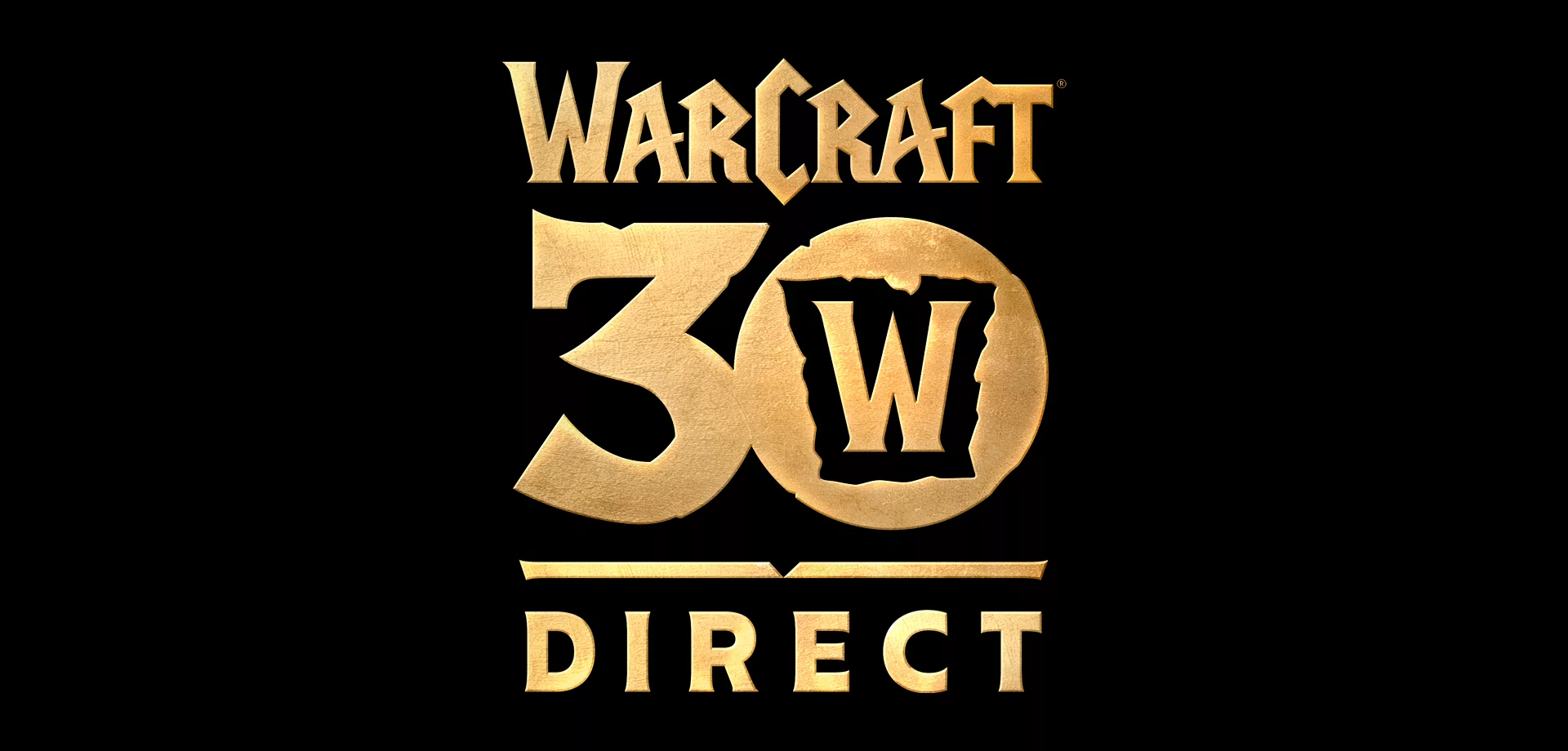 Logo da Apresentação do Aniversário de 30 Anos de Warcraft Direct.