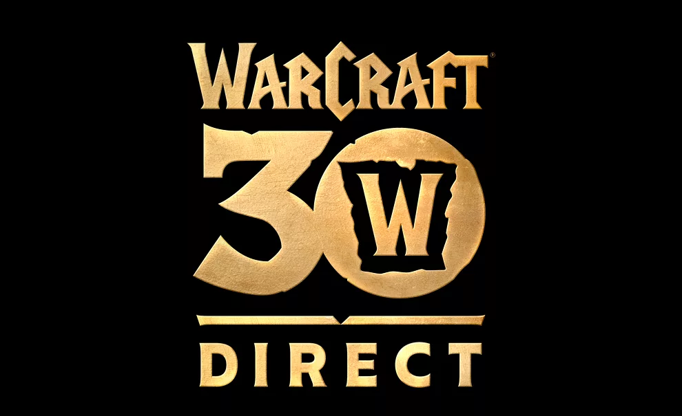 Logo da Apresentação do Aniversário de 30 Anos de Warcraft Direct.