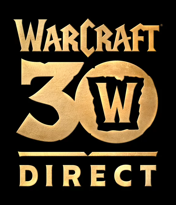 Logo da Apresentação do Aniversário de 30 Anos de Warcraft Direct.