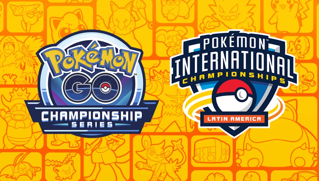 Logo da Pokémon GO Championship Series e da Latin America International Championships