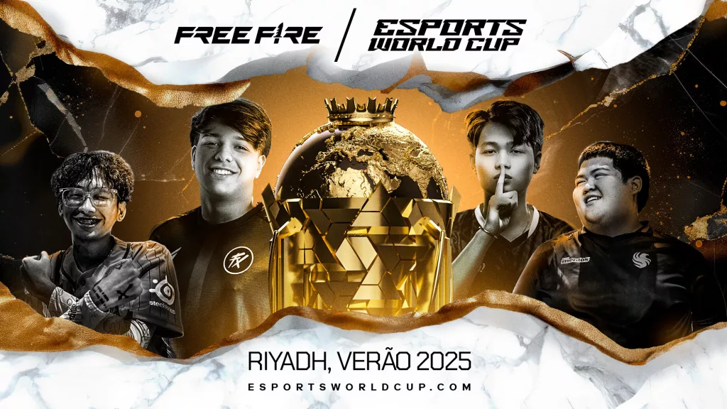 Capa do Free Fire Esports World Cup de Riyadh