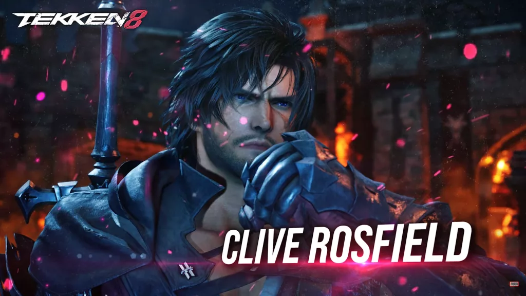 Imagem de Clive Rosfield no estágio Phoenis Gate em Tekken 8.