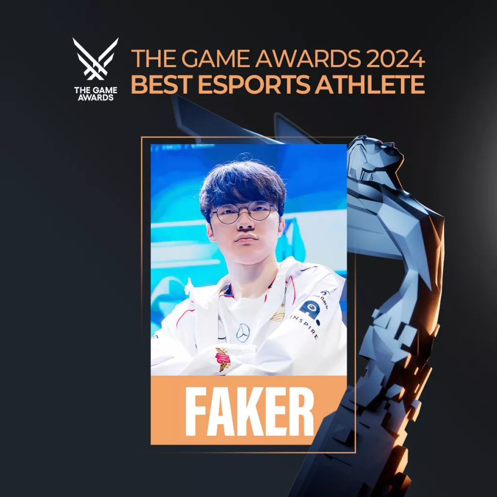 Foto do Faker, melhor atleta de Esports.