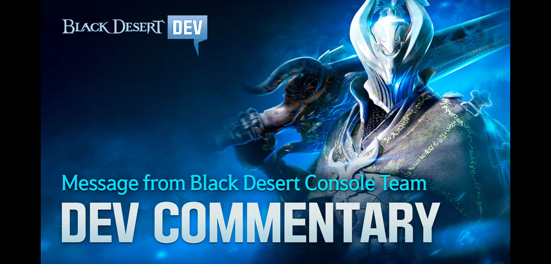 Capa do vídeo sobre os comentários do desenvolvedor em relação a Black Desert Console.