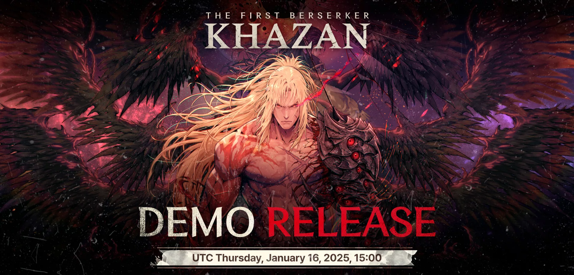 Capa do lançamento da demonstração de The First Berserker Khazan.