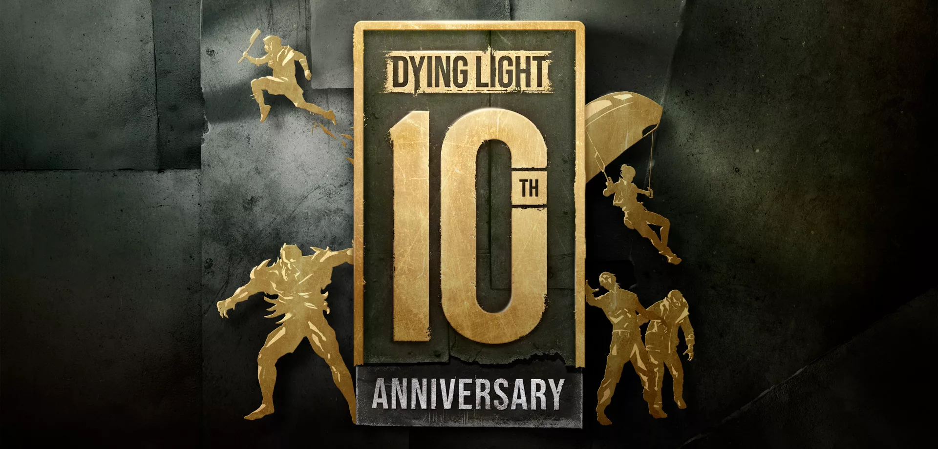 Imagem comemorativa dos 10 anos de Dying Light.