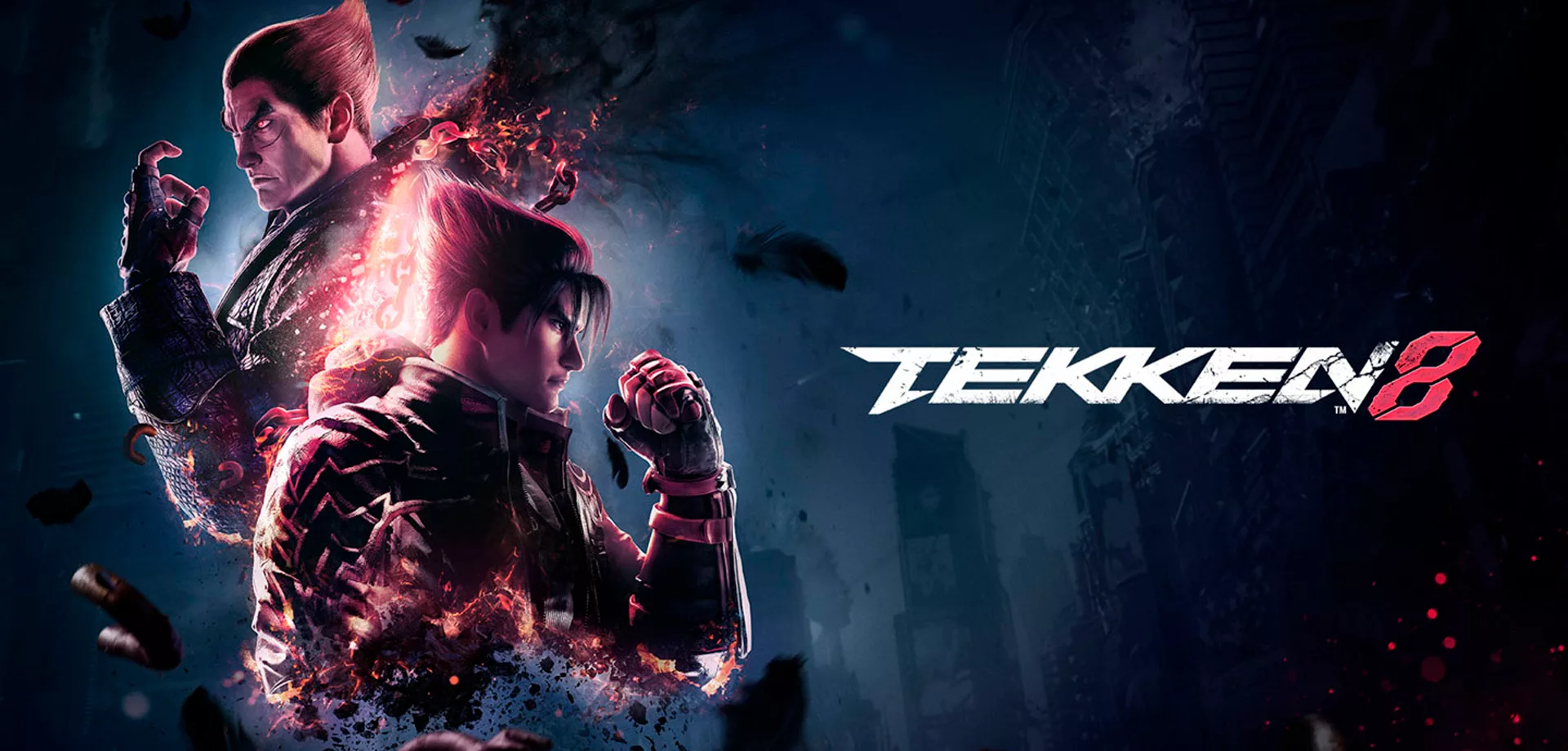 Jin e Kazuya na capa de Tekken 8.