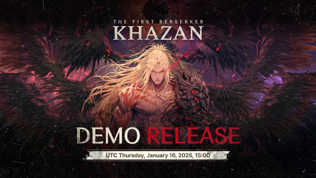 Capa do lançamento da demonstração de The First Berserker Khazan.