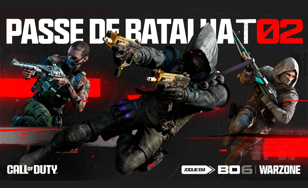 Capa de Call of Duty Black Ops 6 Passe de Batalha Temporada 2