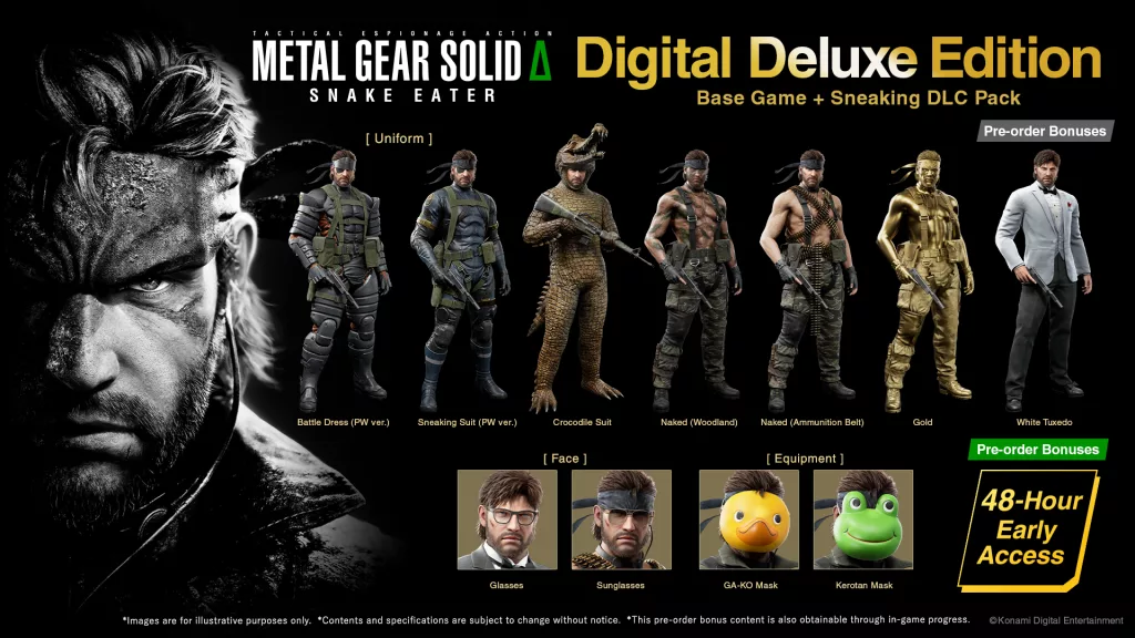 Imagem da Digital Deluxe Edition de Metal Gear Solid: Snake Eater.