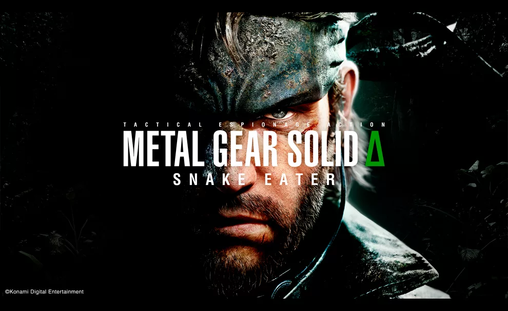 Solid Snake encarando a tela em Metal Gear Solid: Snake Eater.