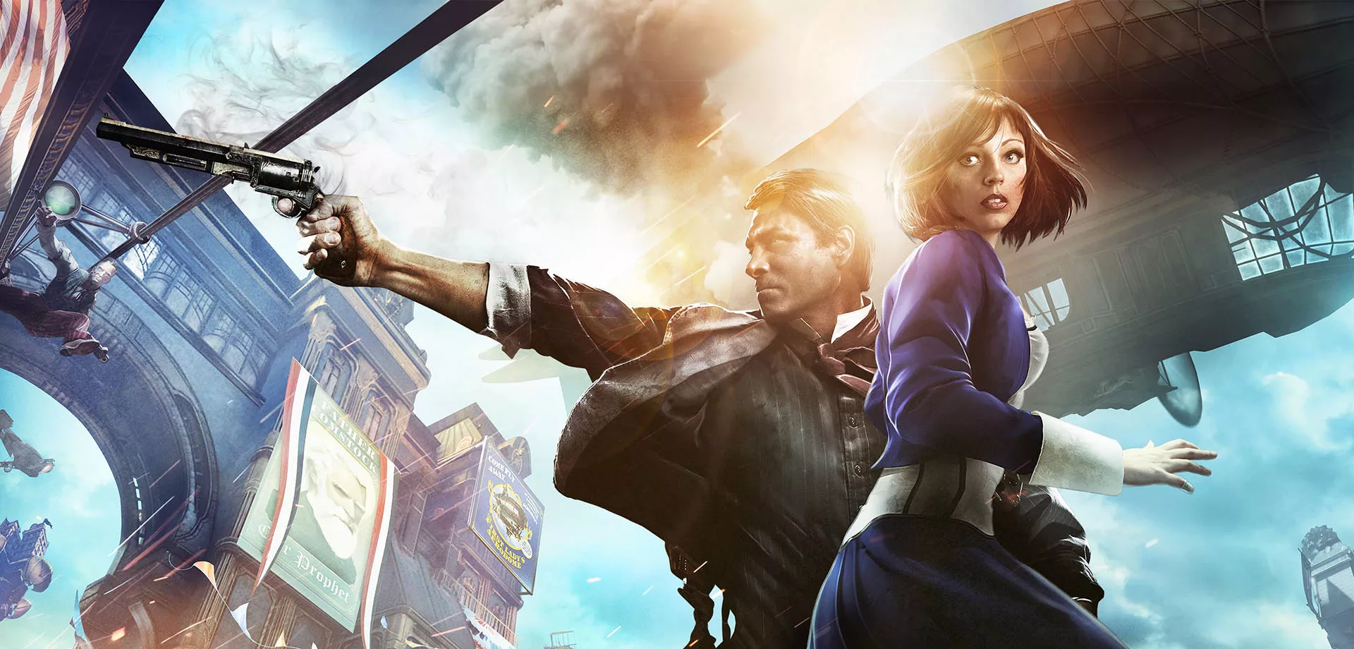 Capa de Bioshock Infinite, jogo oferecido no Prime Gaming de fevereiro.