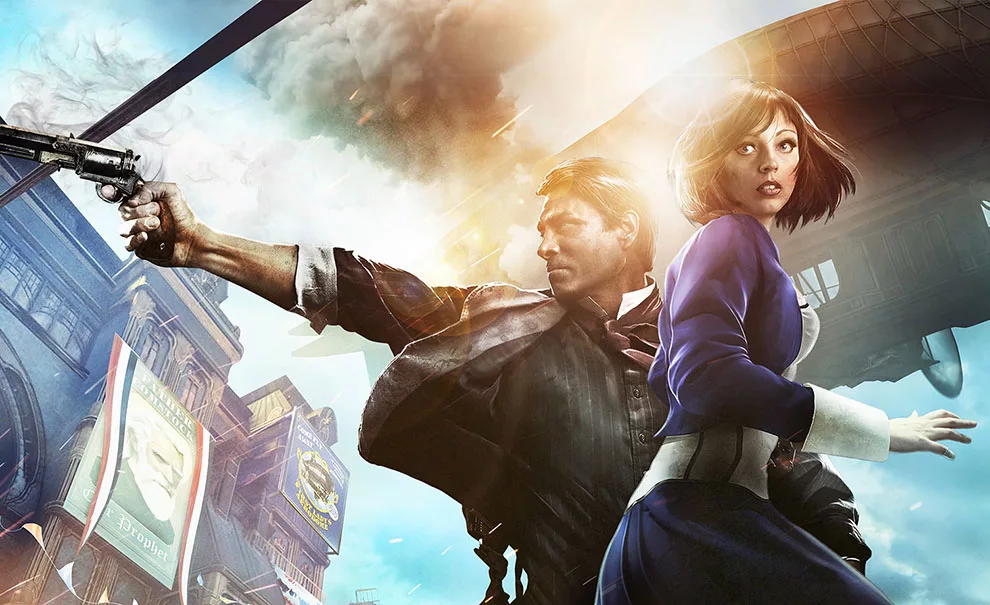 Capa de Bioshock Infinite, jogo oferecido no Prime Gaming de fevereiro.