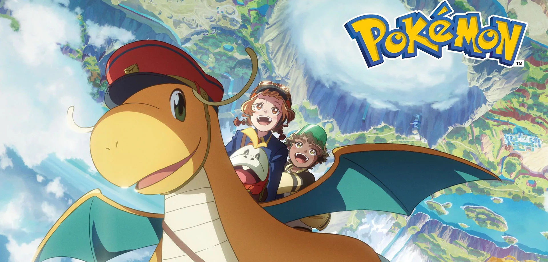 Pôster de Dragonite and the Postman, novo anime de Pokémon