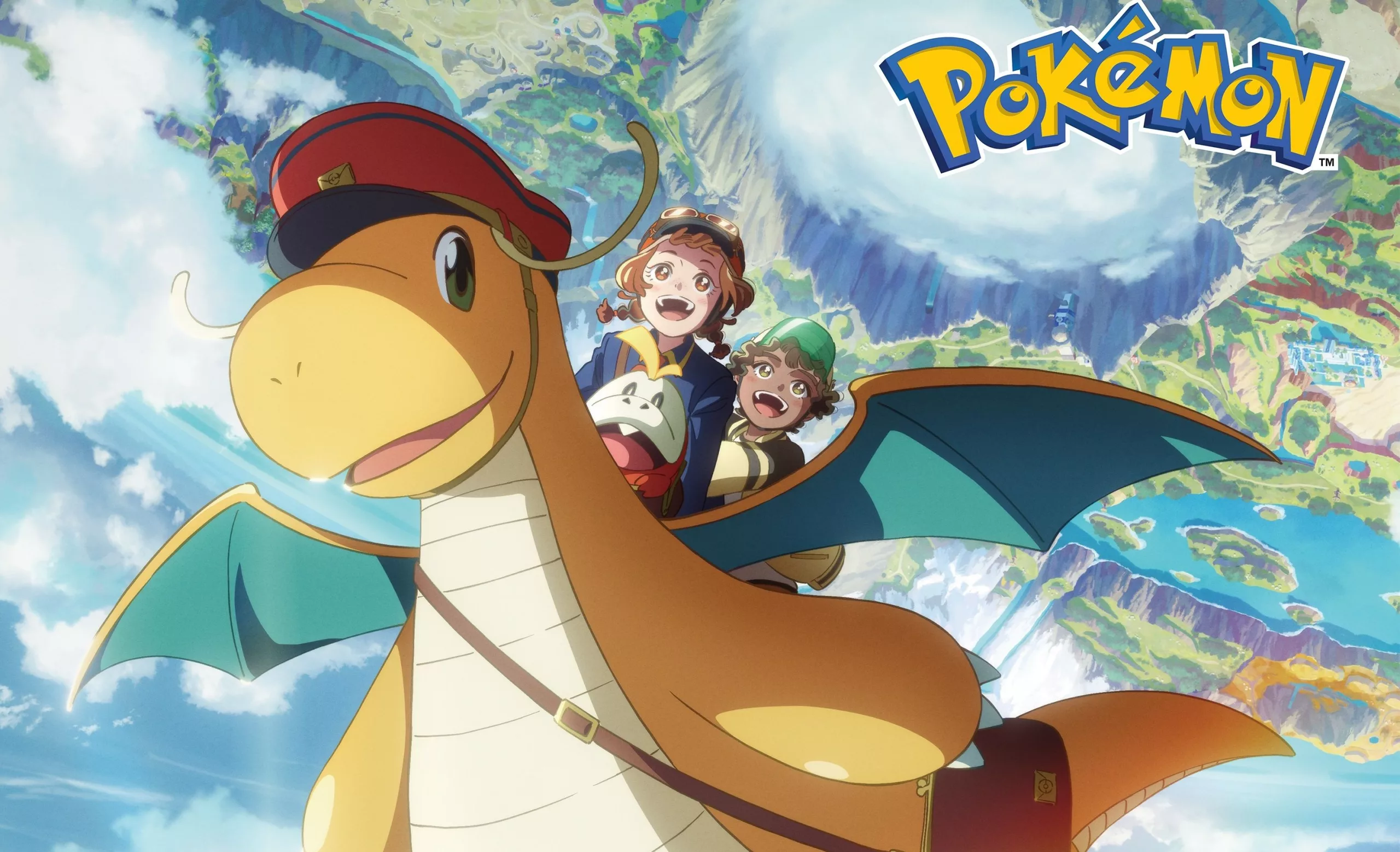 Pôster de Dragonite and the Postman, novo anime de Pokémon