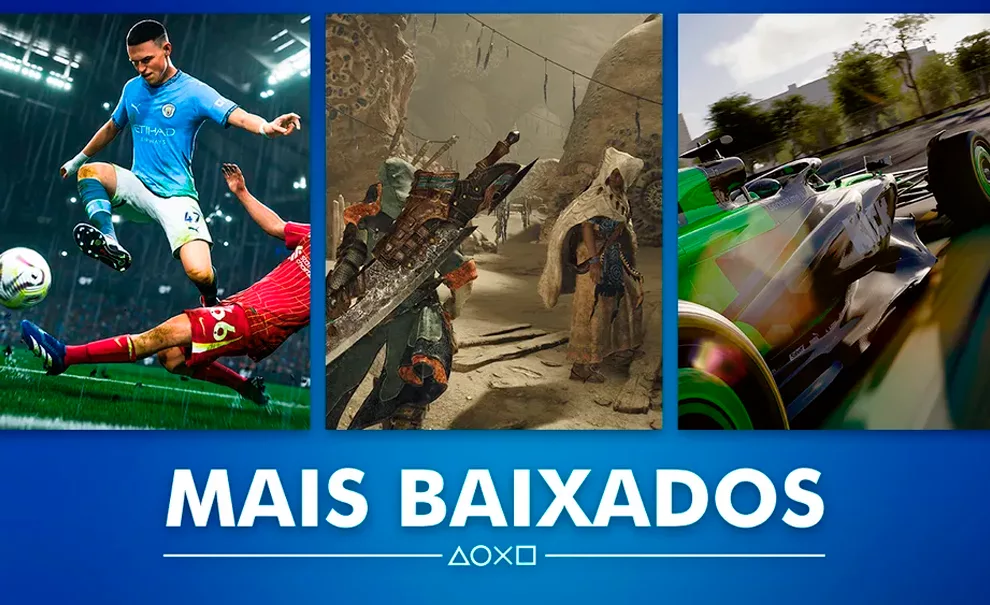 Ea Sports FC, Monster Hunter Wilds e F1 nos mais baixados de fevereiro da PlayStation Store.