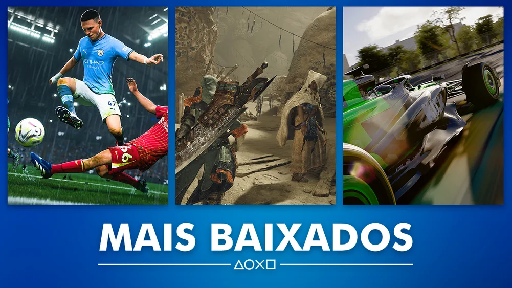 Ea Sports FC, Monster Hunter Wilds e F1 nos mais baixados.